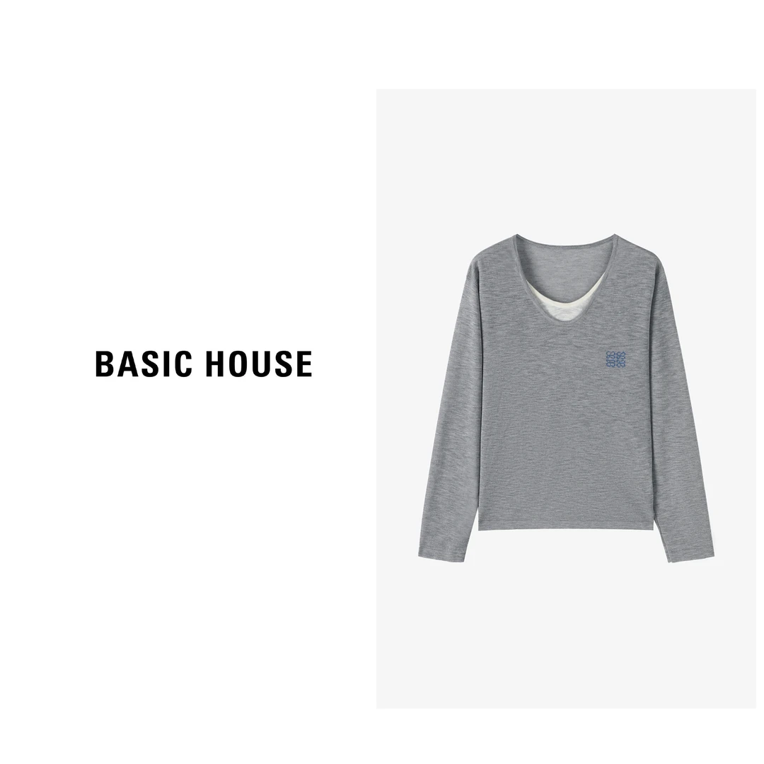 【芋总专属】Basic House/百家好慵懒风休闲女士针织衫-B0624E5D492