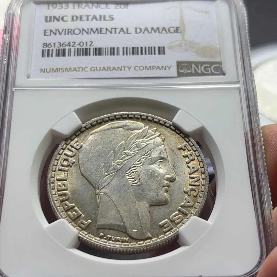 银Ag800法国谷物女神20法郎银币