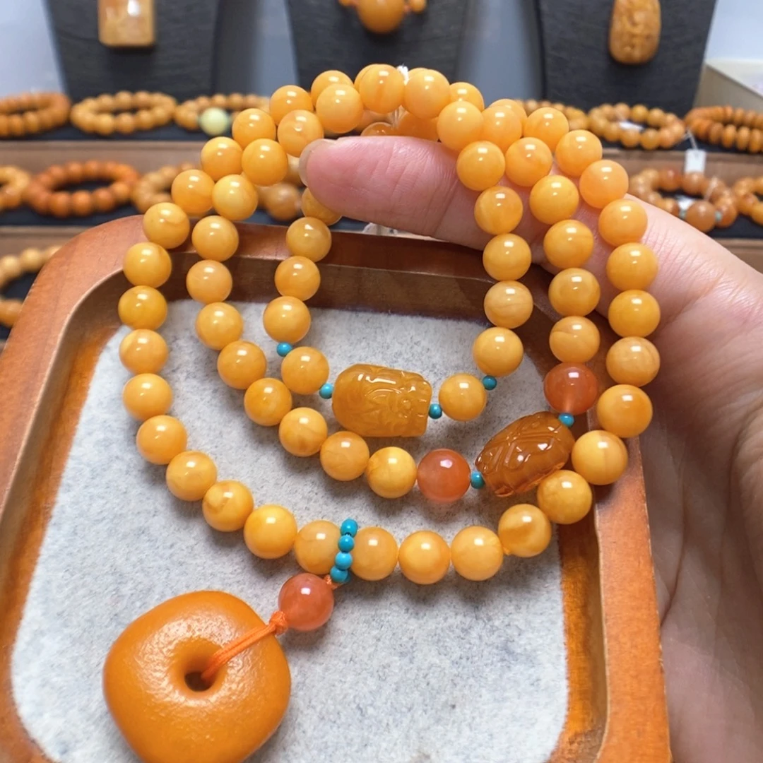 蜜蜡未镶嵌手链蜜蜡