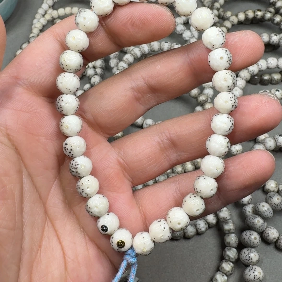 吊坠星月菩提8mm星月菩提石玉料无相手持手串