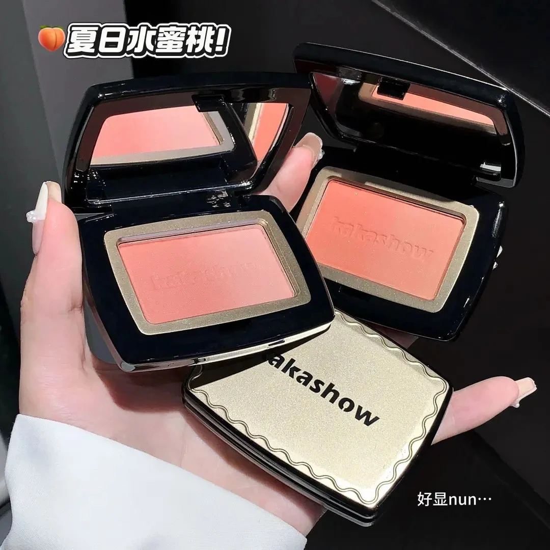细舞悦色渐变腮红细闪细腻显色自然韩系氛围感橘色系渐变腮红