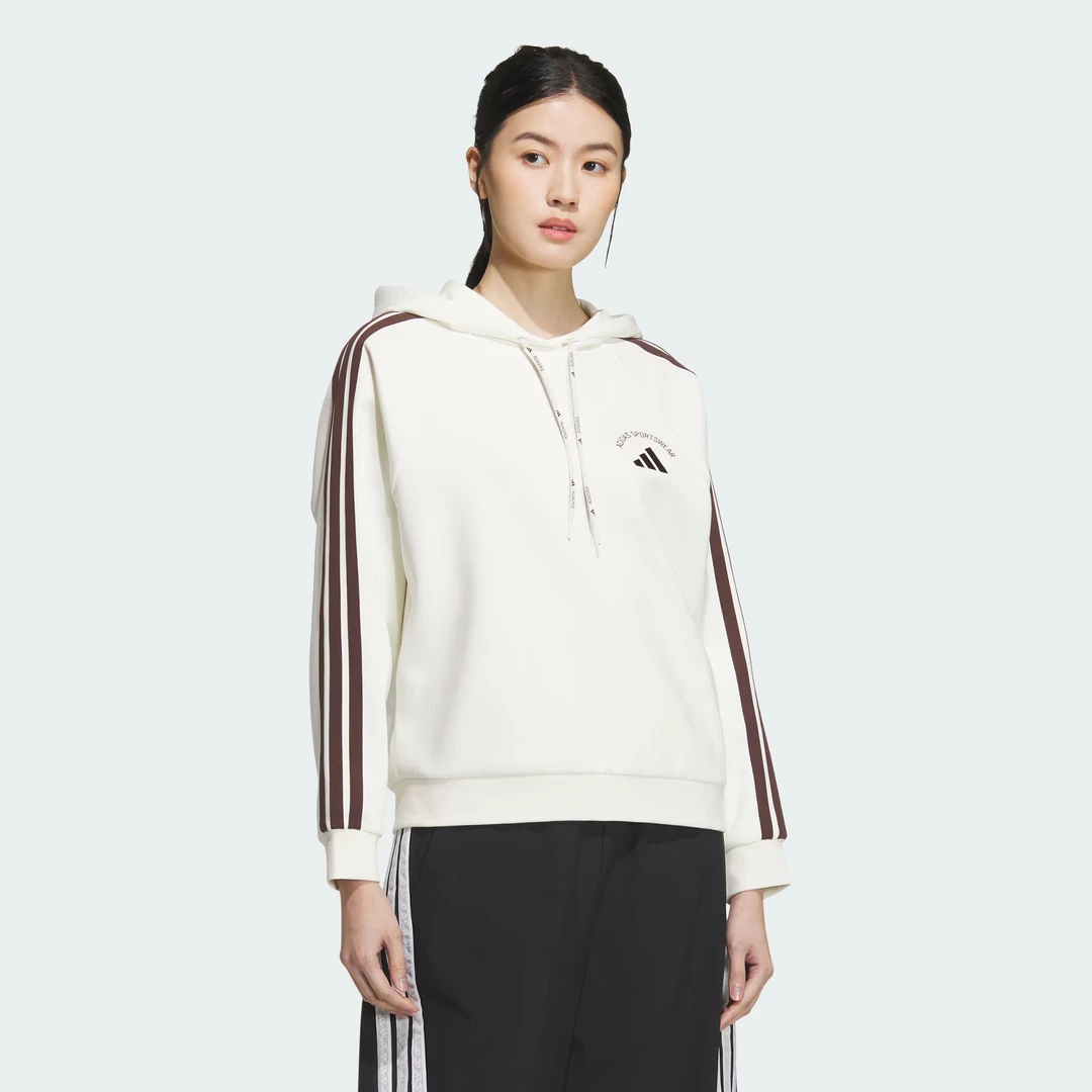 adidas/阿迪达斯女子秋季MS HOODY 加绒运动休闲连帽套头衫KC0034
