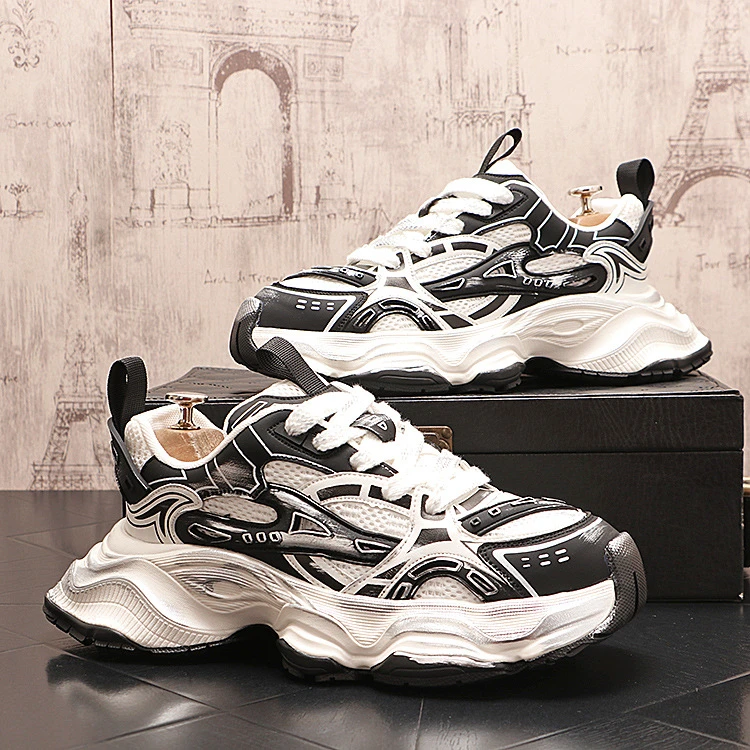 Louis Fordea/路易弗狄轻奢老爹鞋男款时尚潮轻奢增高老爹男鞋