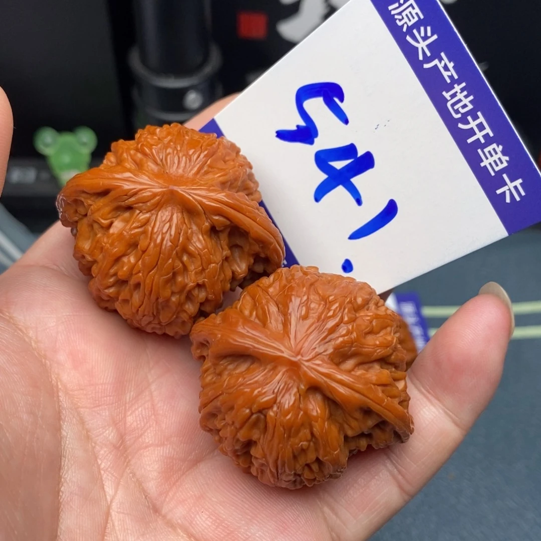 把件文玩核桃磨盘狮子头42