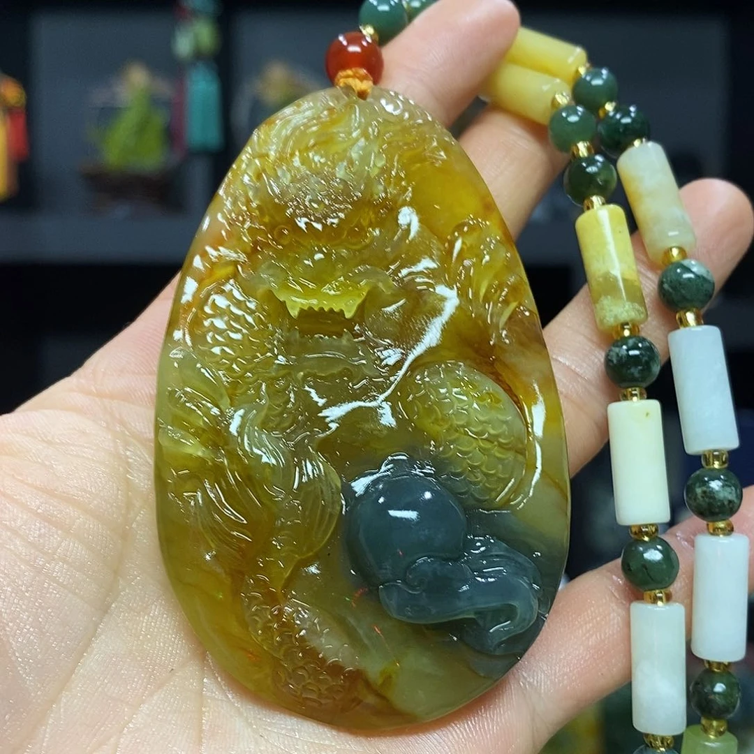 未镶嵌岫玉挂件吊坠