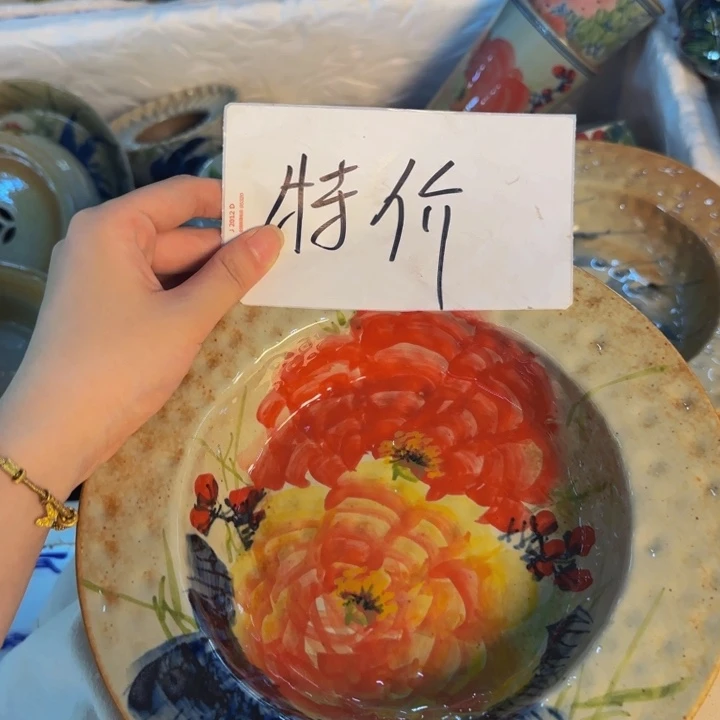 瓷片景德镇陶瓷手工手绘
