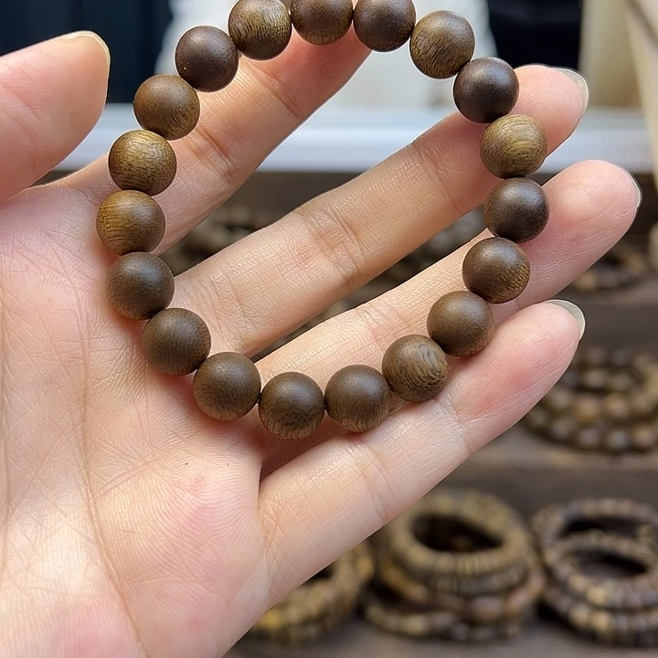 沉香碎屑沉香10圆珠单圈10克