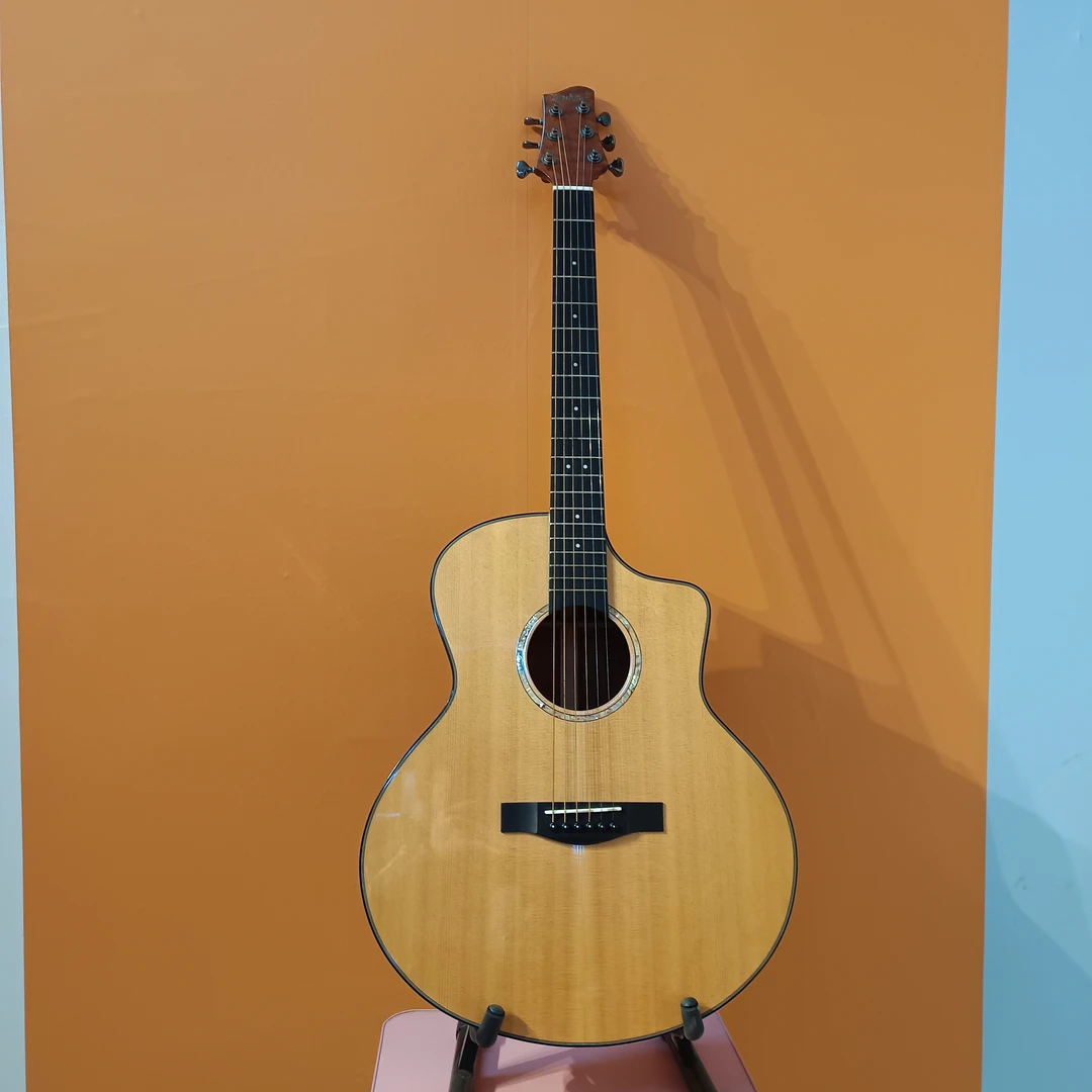 优克斯民谣41寸云桃全单吉他，力推款