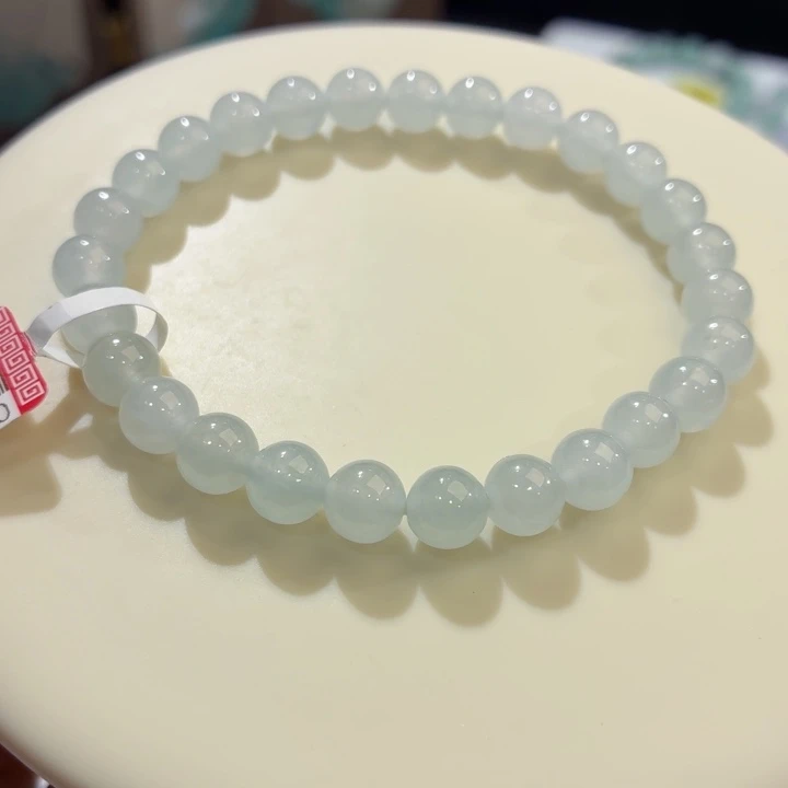 翡翠未镶嵌手链冰胶晴底卡7