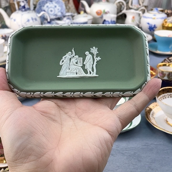 海外中古欧瓷咖啡杯小房子