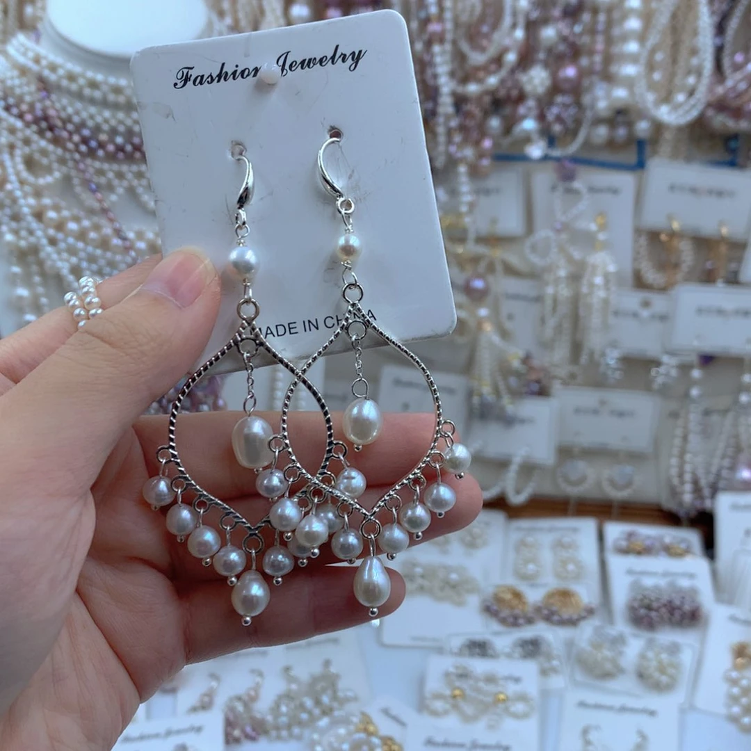 颈饰合金淡水珍珠