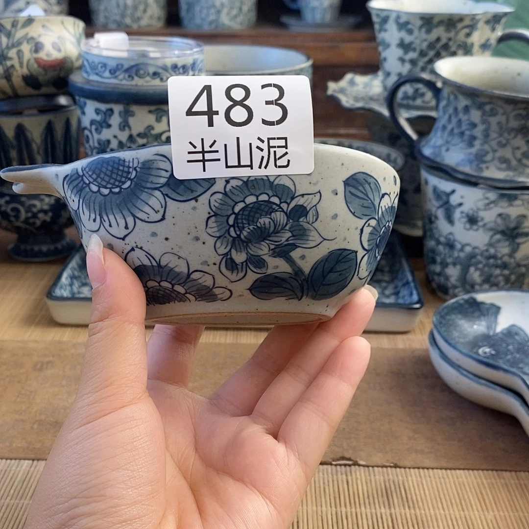 手工手绘青花高温陶瓷