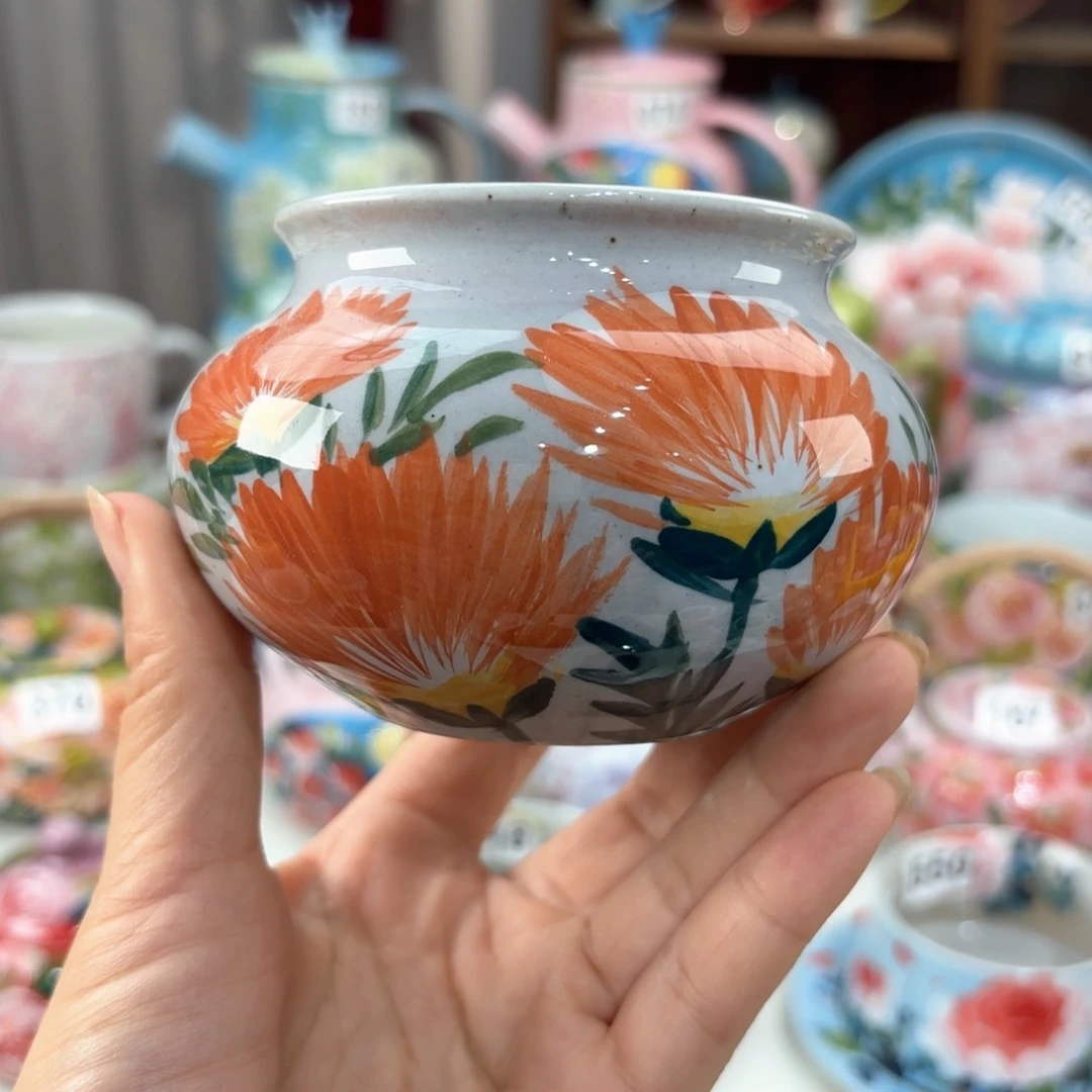 景德镇手绘高温釉下彩陶瓷茶具