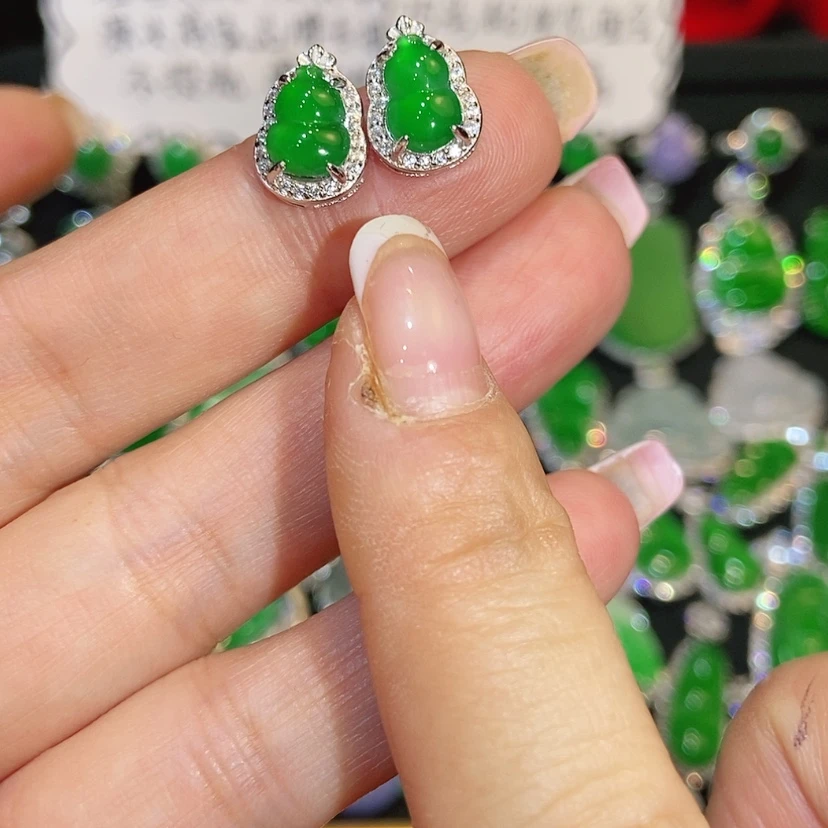 【闪购商品】未镶嵌翡翠耳饰天然翡翠