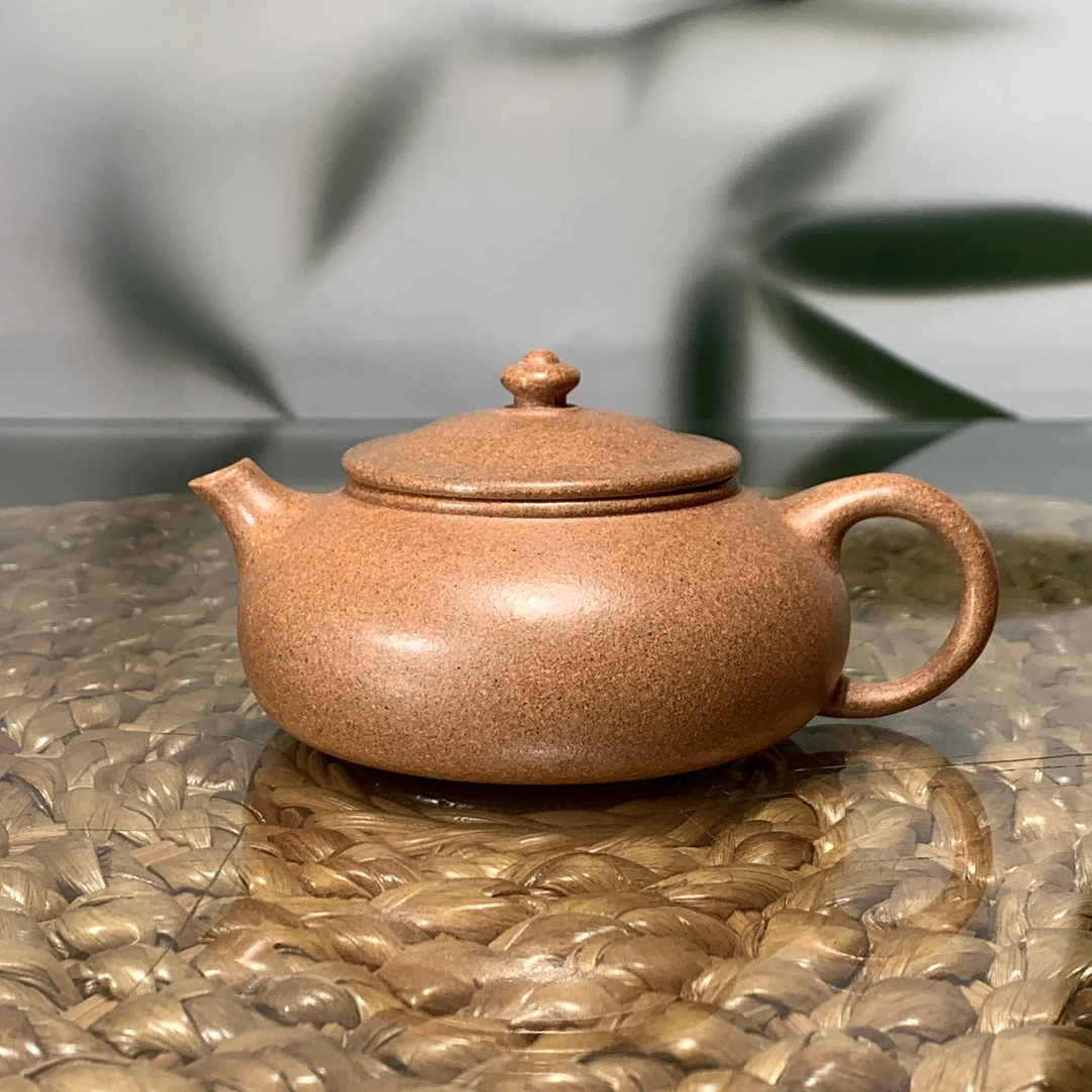 宜兴半手精工寒江壶茶具原矿老段泥孟臣款紫砂壶150cc泡茶壶泥壶