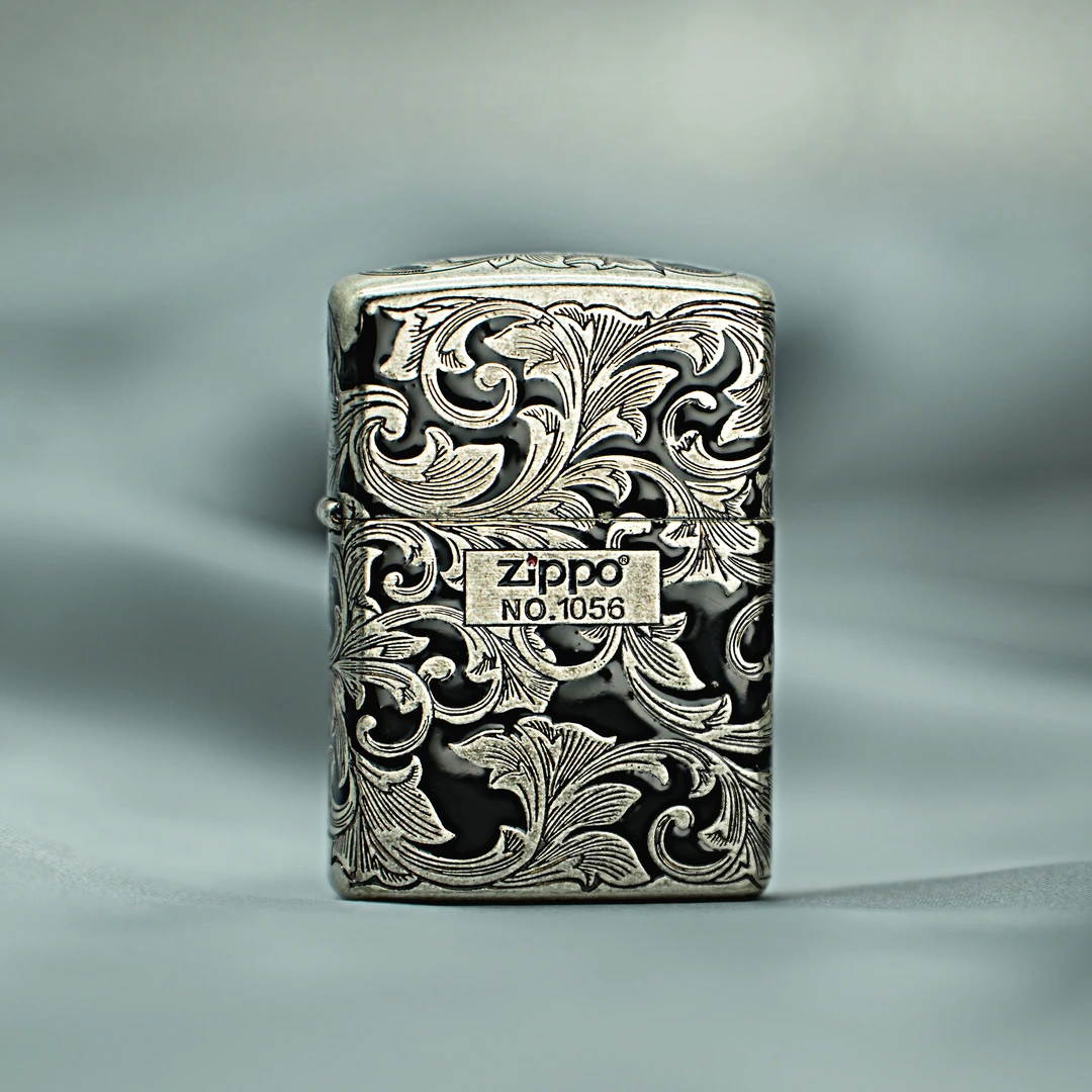 ZIPPO/之宝ZIPPO/之宝古银盔甲填漆唐草官方正品打火机复古DYJ1