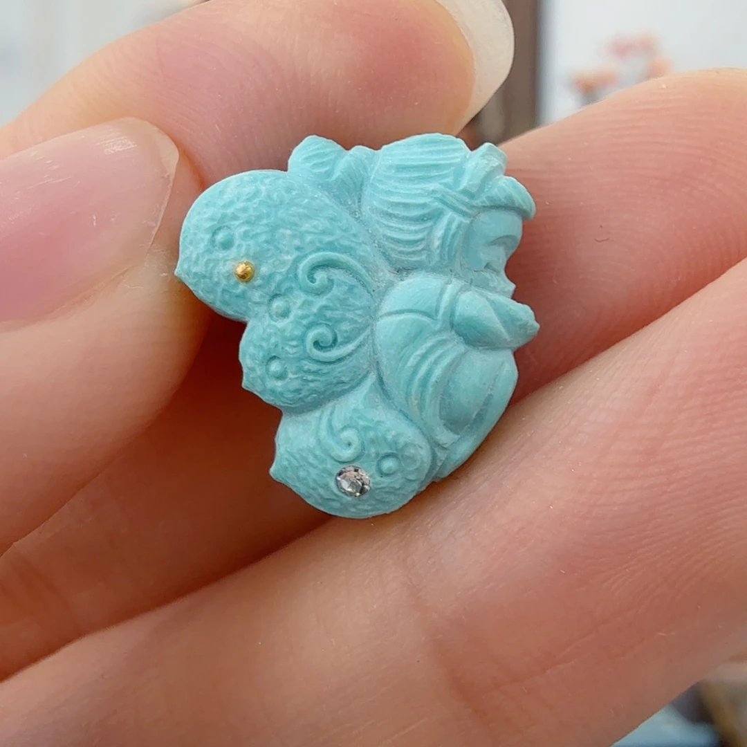 绿松石未镶嵌珠宝奇石