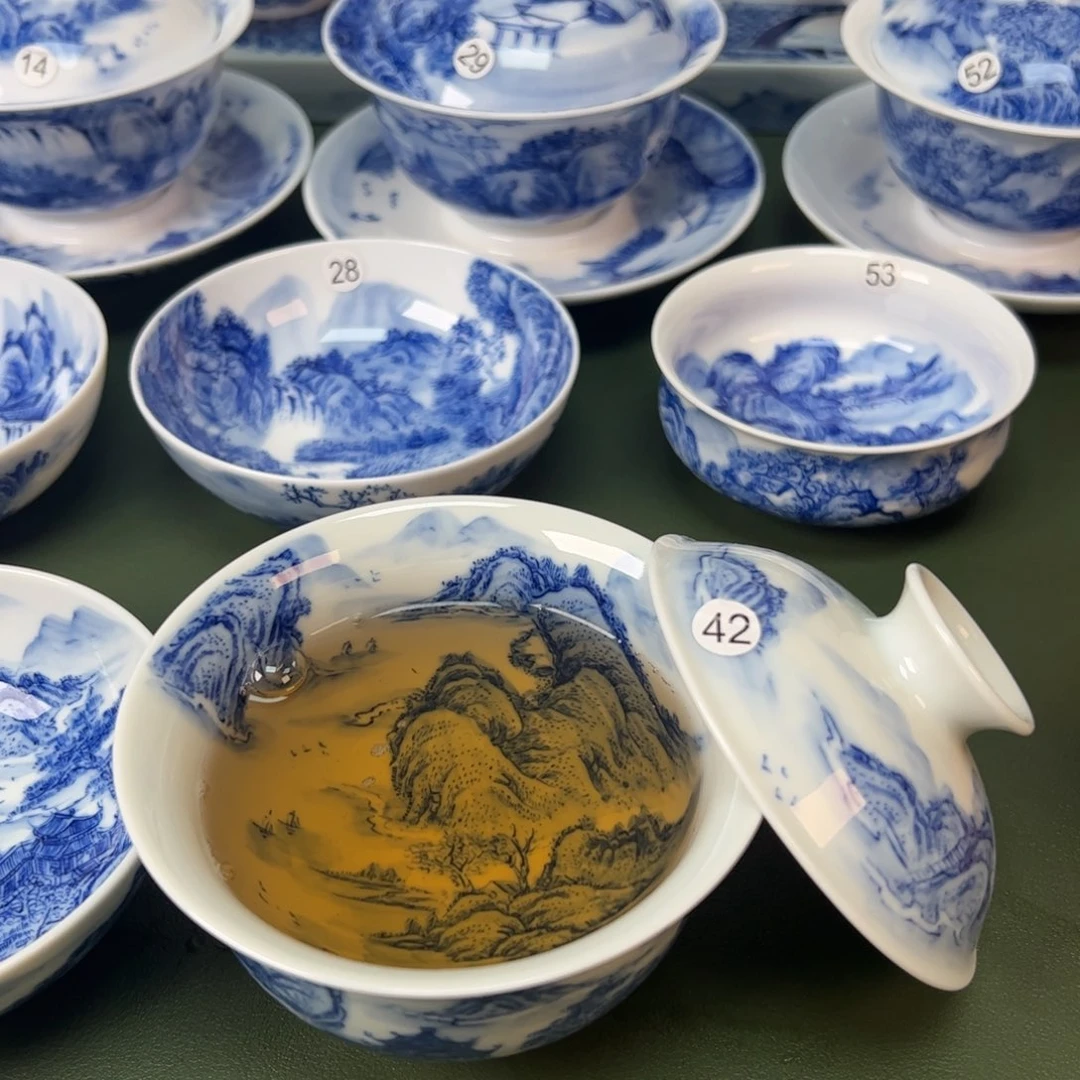木木景德镇纯手工纯手绘茶具42