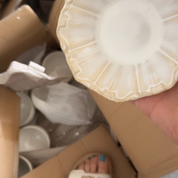 瓷片全部瑕疵特价洛可可料10