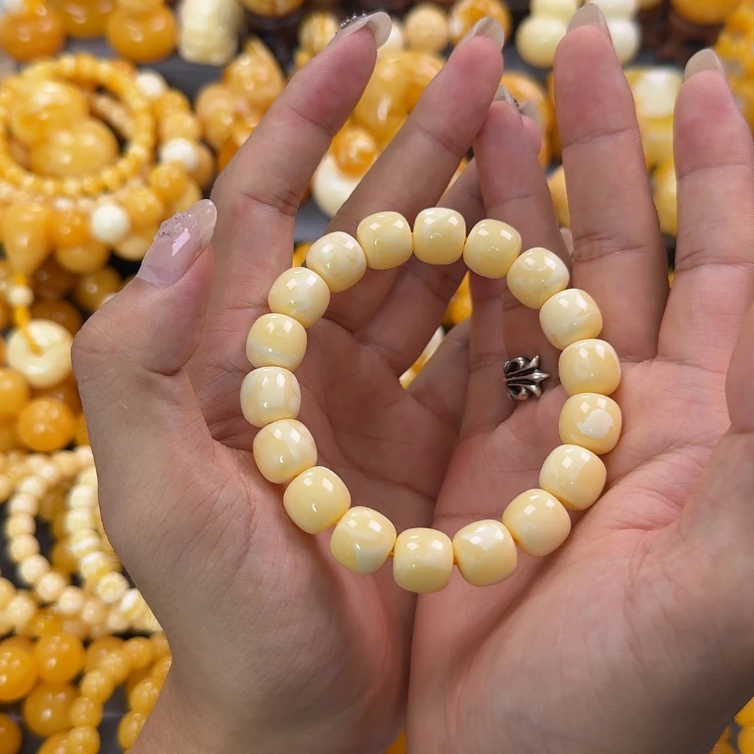 蜜蜡未镶嵌珠宝奇石同料13mm