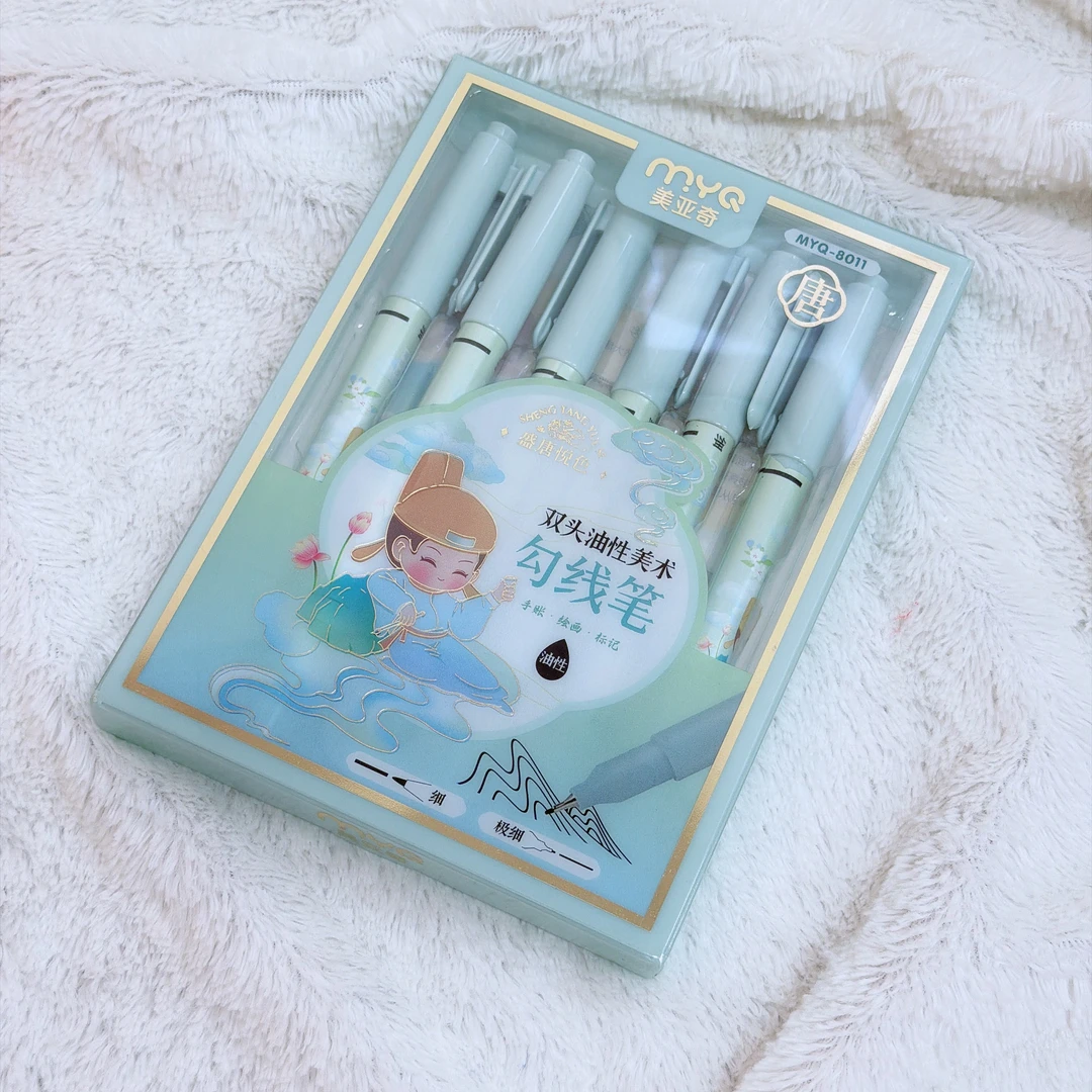 3195  瑕疵高档勾线笔记号笔