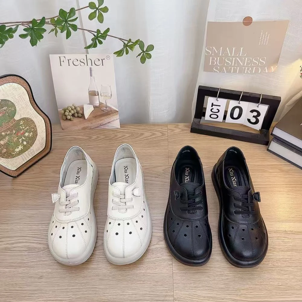 9275舒适百搭镂空妈妈单鞋仓