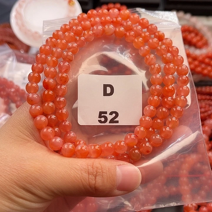 南红玛瑙未镶嵌多样性发货默认微瑕称重7mm