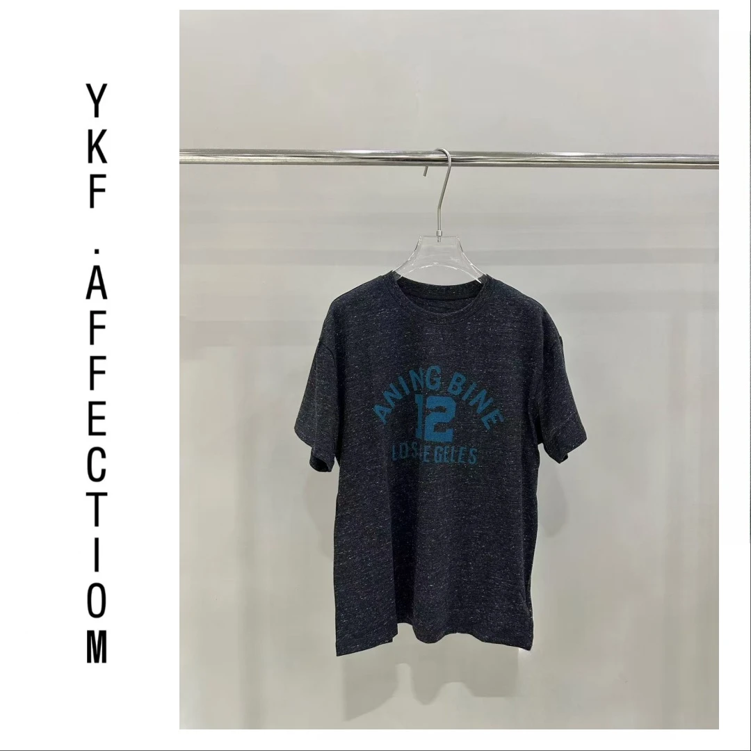 印花字母短袖圆领街头风T恤t3050