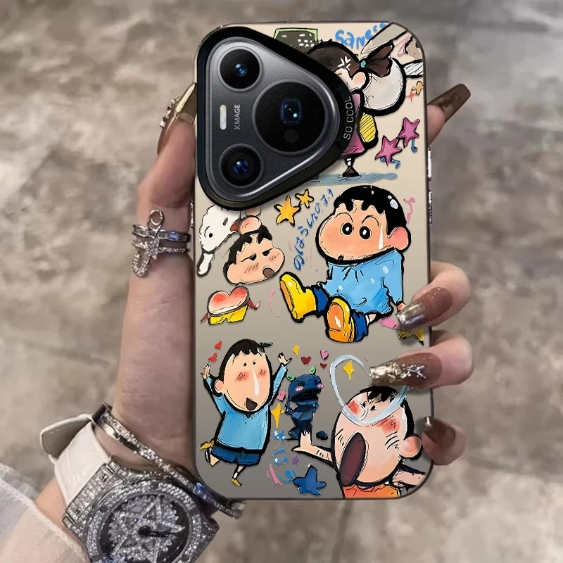 插画小新适用华为pura70pro手机壳创意P70u卡通mt60/50防摔保护套