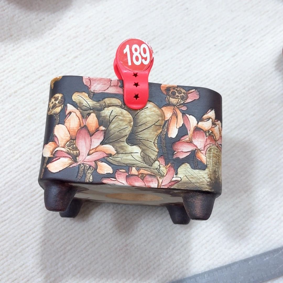 昆***球紫砂花盆陶瓷多肉花盆微瑕