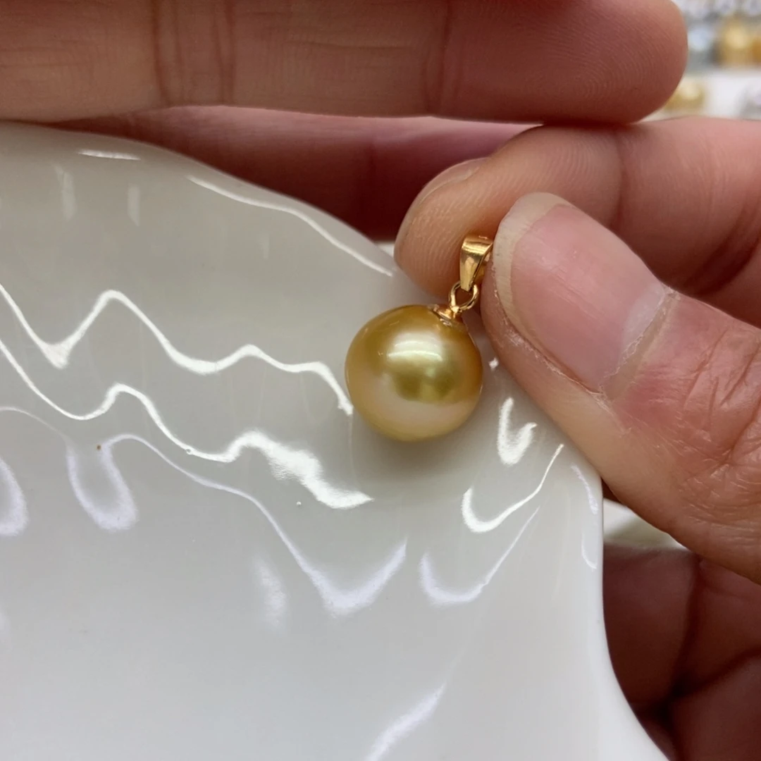 海水珍珠吊坠(不含链)银S925镶嵌