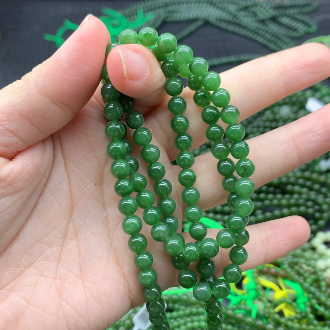 和田玉未镶嵌手链6