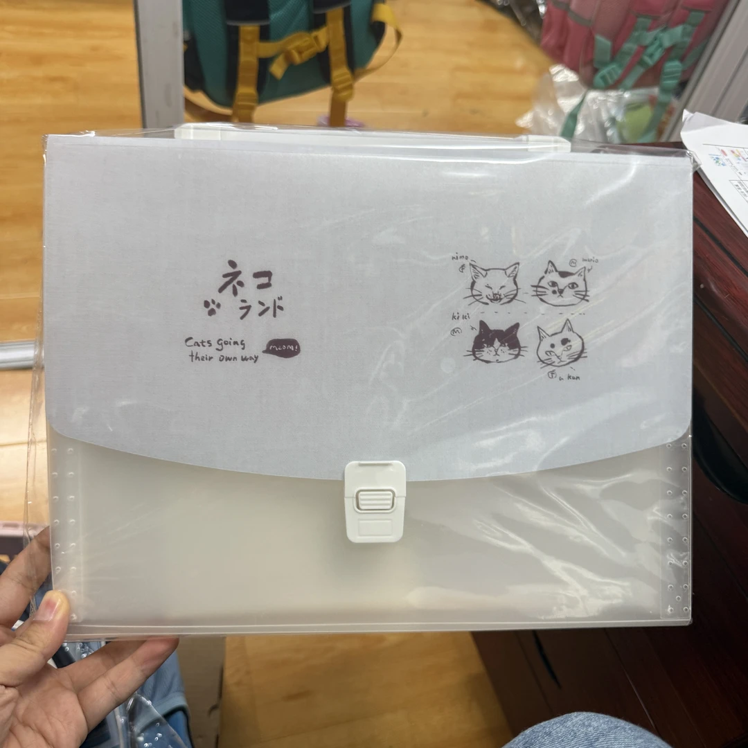 手提式A4风琴包文件袋办公防水试卷袋学生资料收纳款式颜色随机
