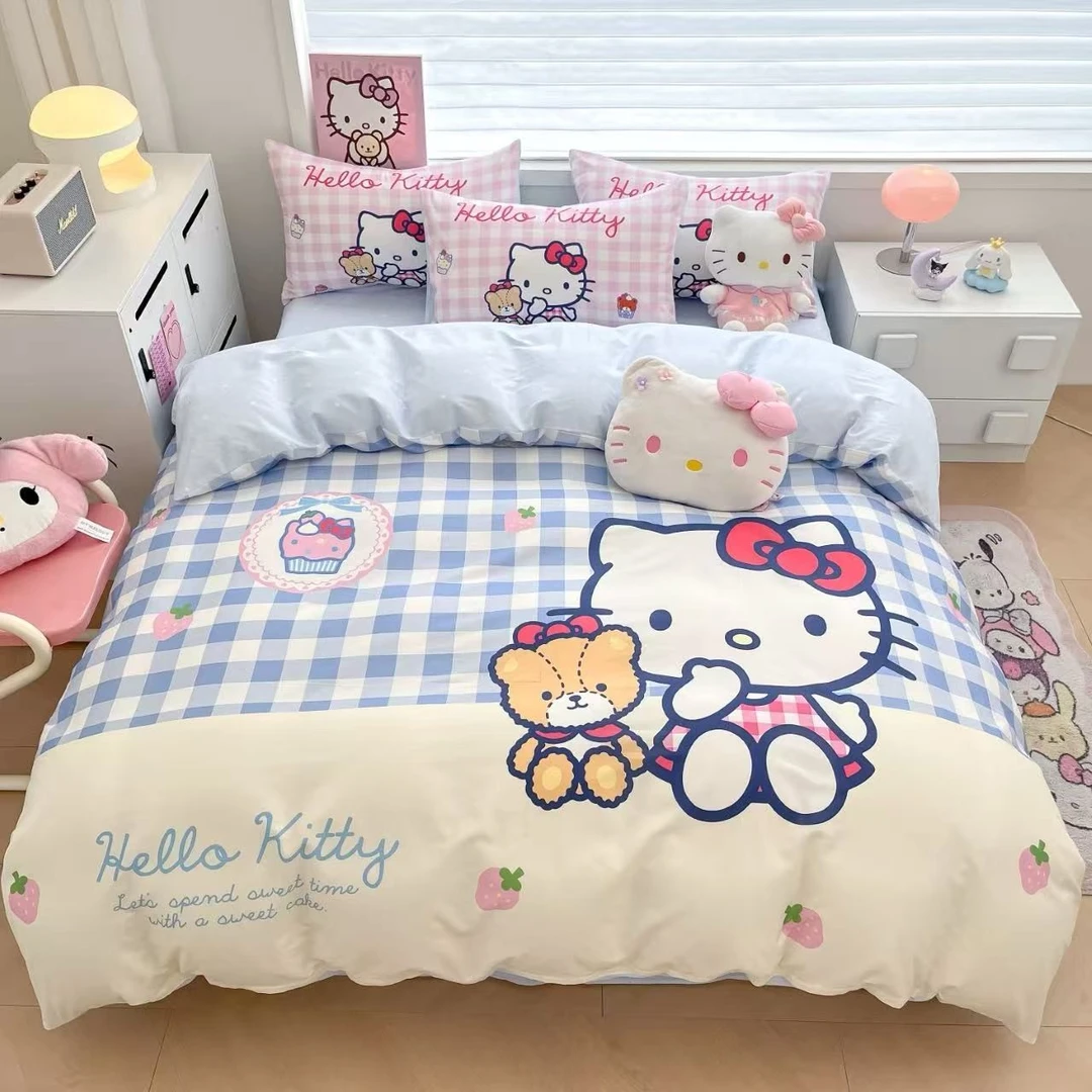 三丽鸥正版授权大版HelloKitty全棉套件透气柔软亲肤
