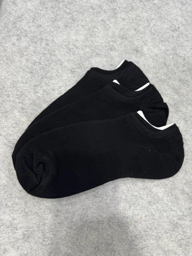 大弹性细腻混纺针织船袜（一卡三双）