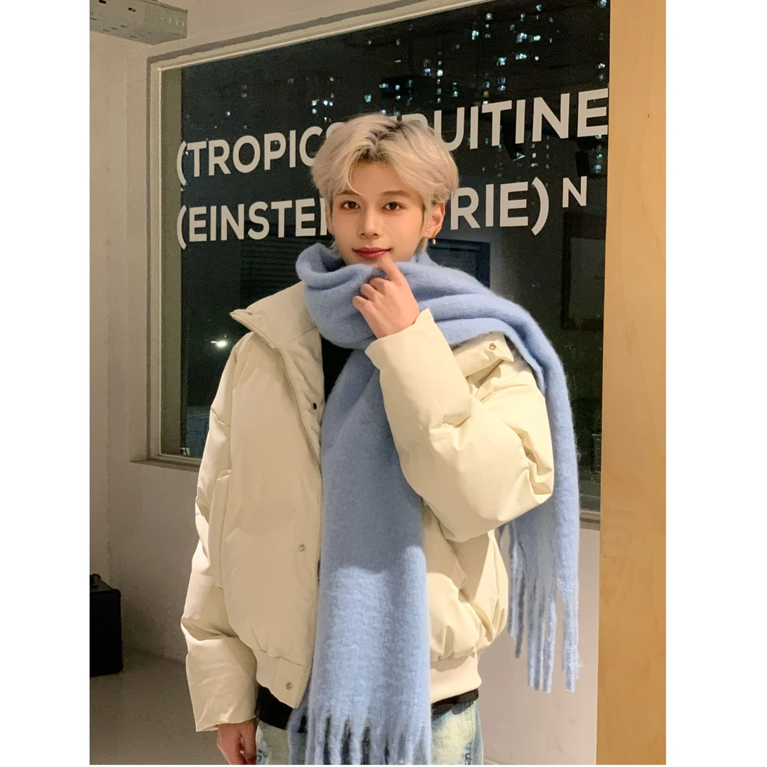 孙恩盛【多色围巾】毛绒围巾定制披肩经典色秋冬保暖柔软加厚围脖