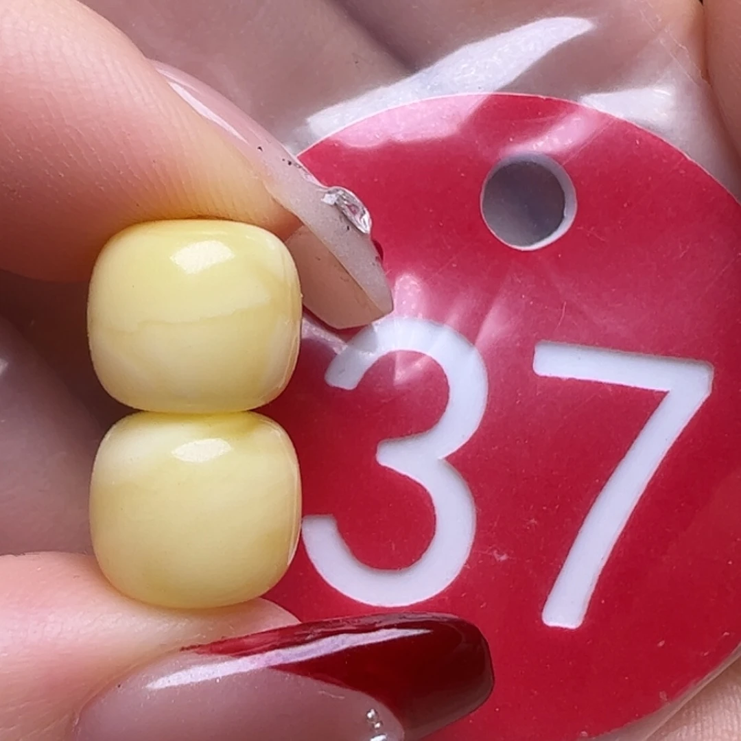 蜜蜡未镶嵌珠宝奇石9.5mm白蜡老型