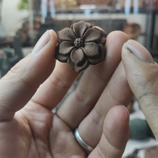 泥塑咖啡香方六瓣花小香牌开播福利价