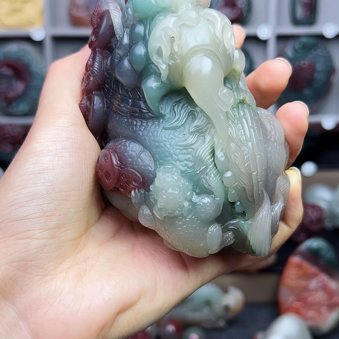 蓝***y玛瑙/玉髓未镶嵌秦紫玉