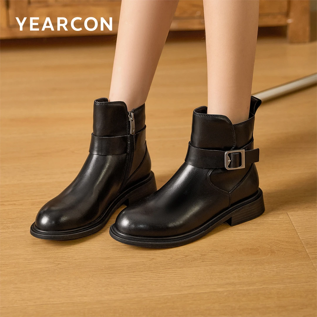 意尔康冬季时尚休闲保暖女靴5862GM32139W