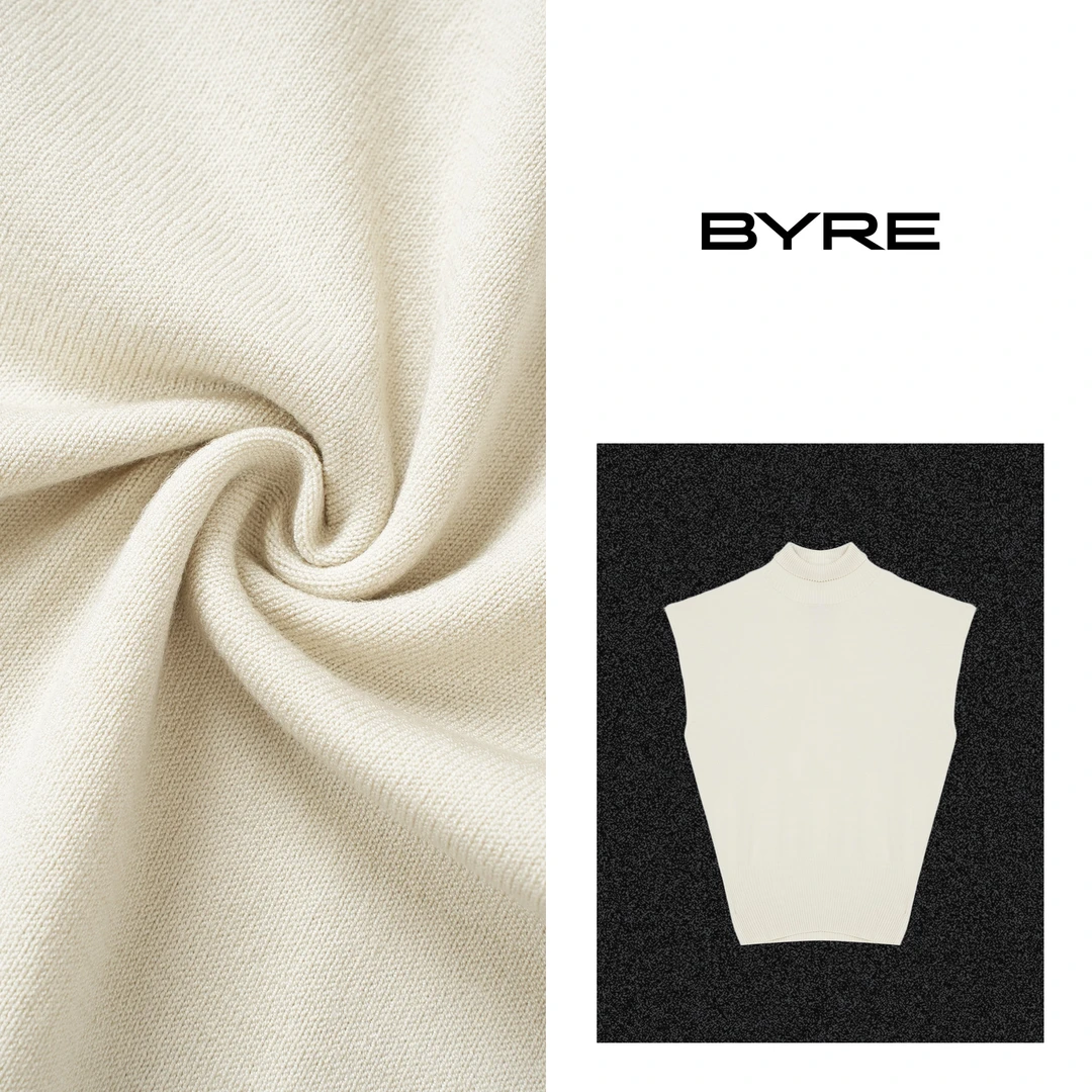 BY591 高龄倒V设计感背心【冷水手洗】