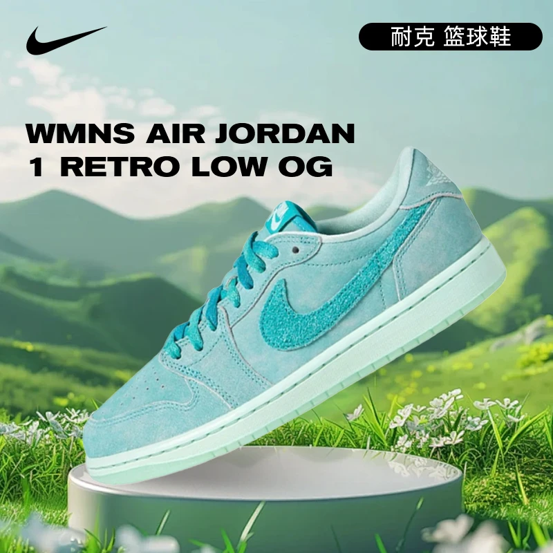 NIKE耐克女鞋WMNS AIR JORDAN 1 RETRO LOW OG篮球鞋HQ8111-300
