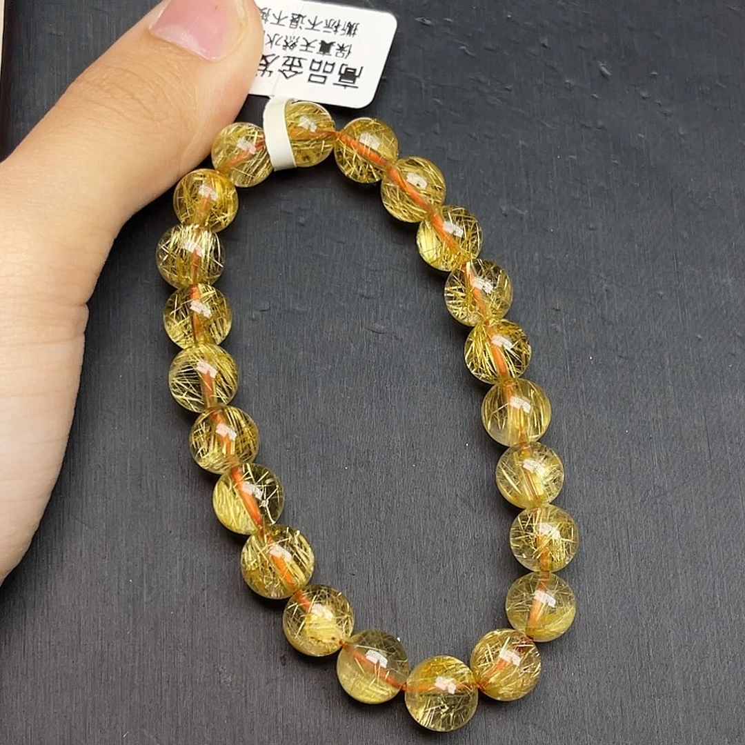 未镶嵌手链水晶金发晶8.8mm