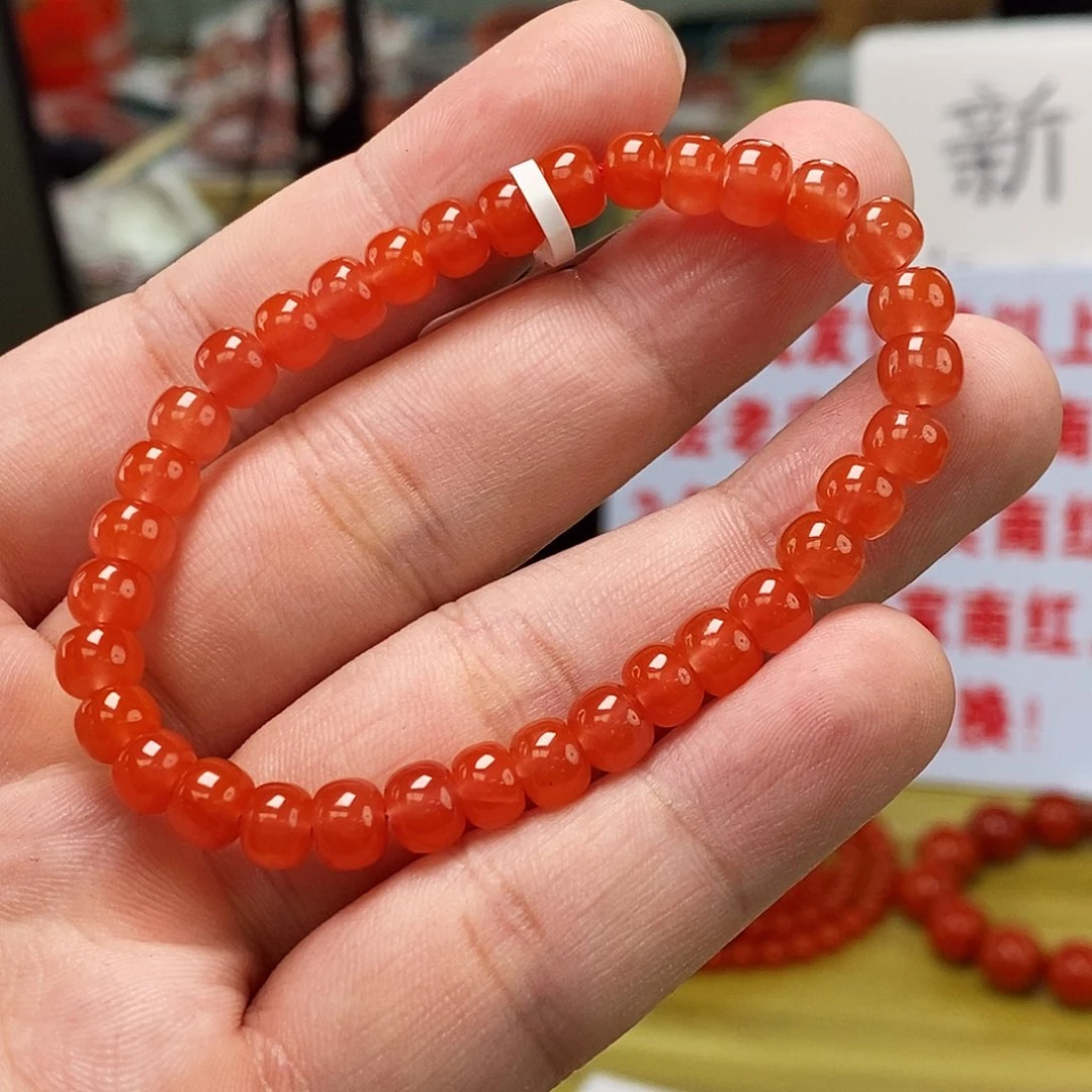 南红玛瑙多样式发一未镶嵌6mm+