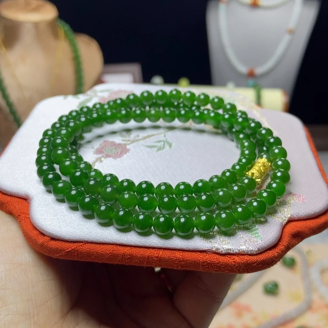 未镶嵌手链和田玉3和田玉碧玉卡6