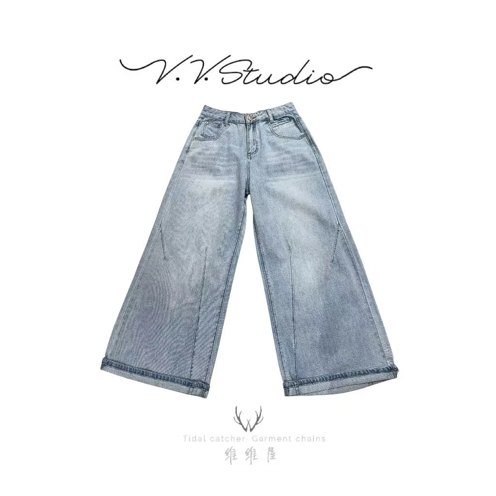 WellSoong•NO退NO换【甩腿软牛仔】裤子