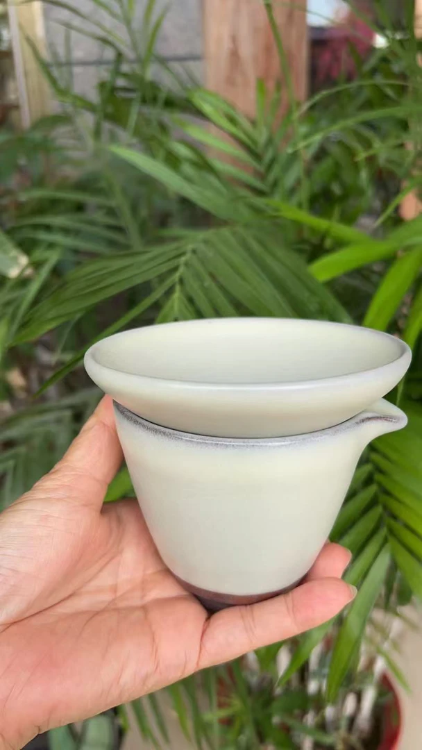 白贝公道杯茶漏套