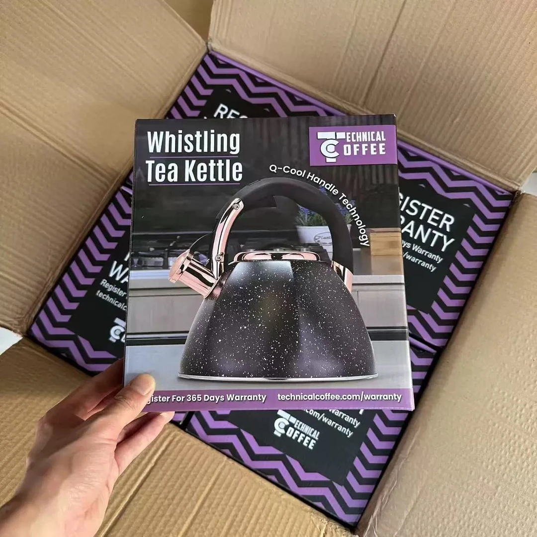 日常必买!出口高端货色~!燃气电磁炉防干烧家用鸣笛烧水壶 3升