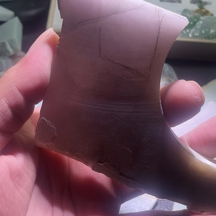 翡翠裸石天然翡翠边料4