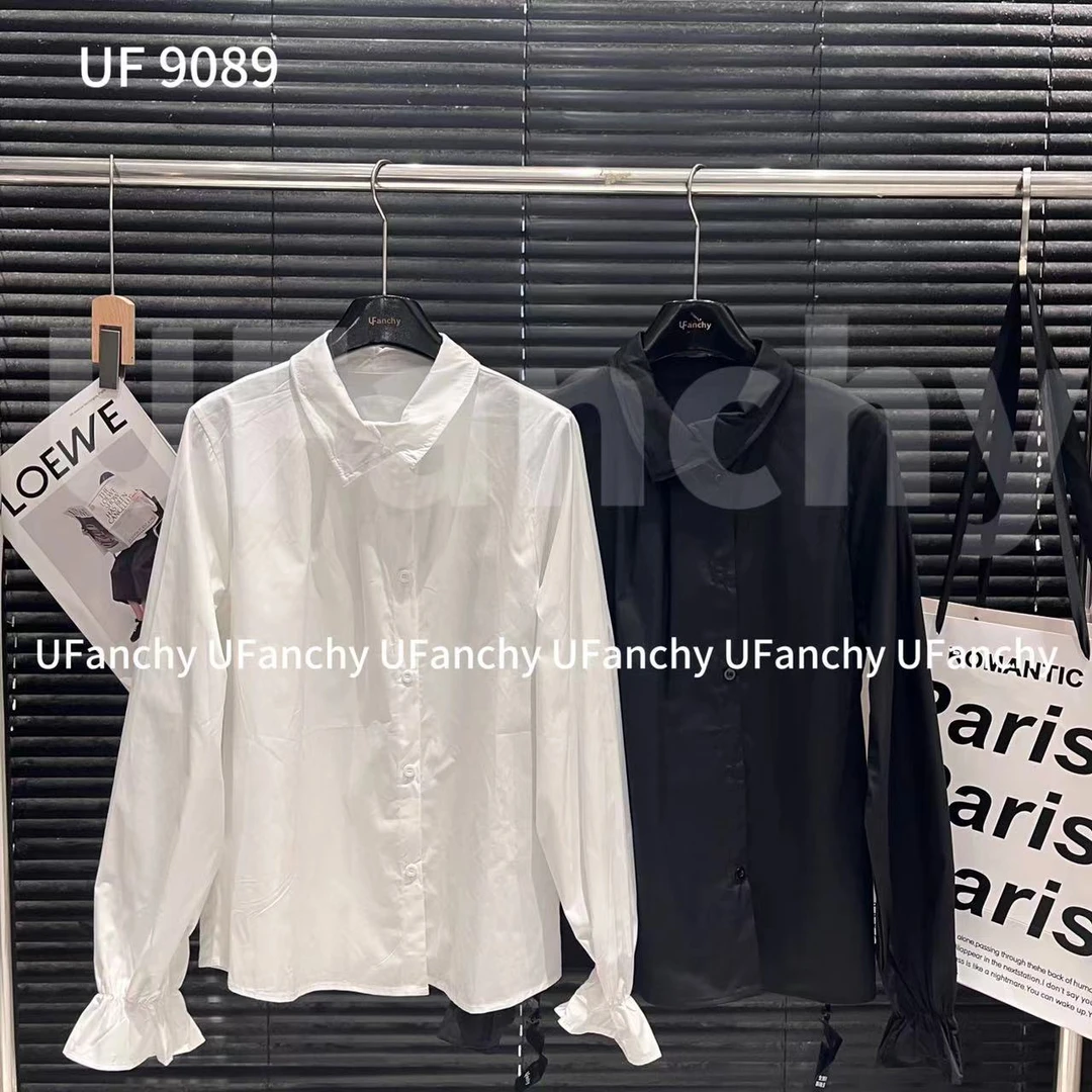 鑫燃Kiki 韩系小众显瘦长袖衬衫 9089 UF